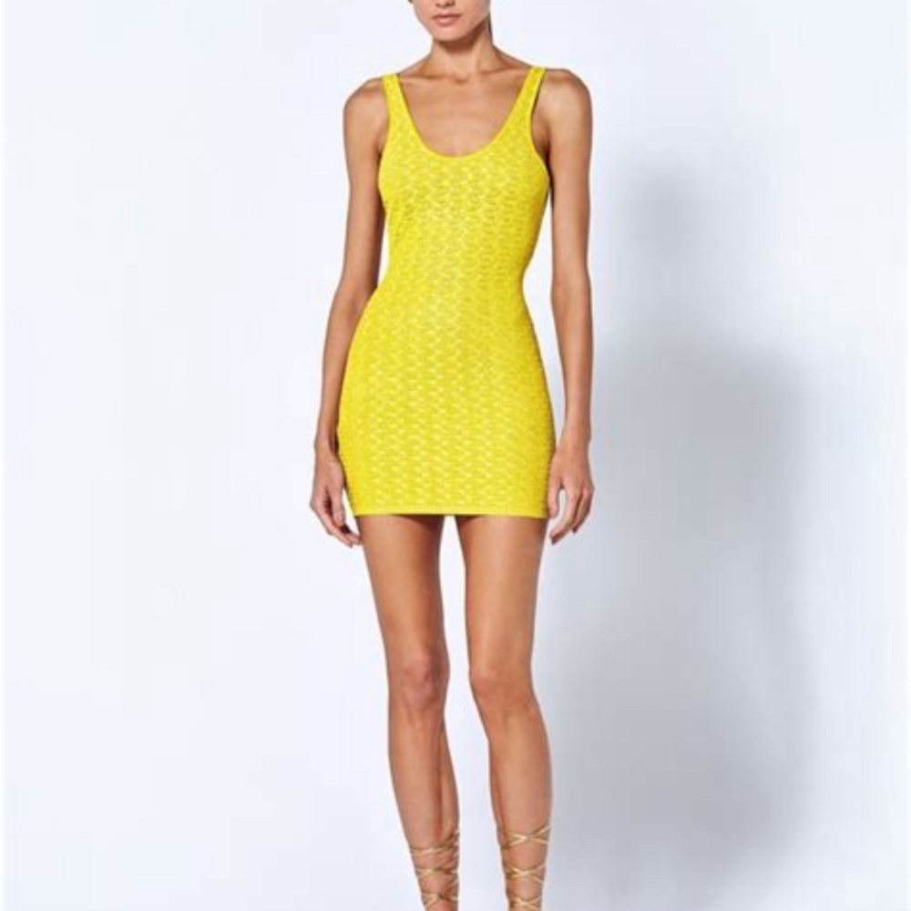 Alexis Ataro Tank Dress- yellow with shimmer - Brand New-